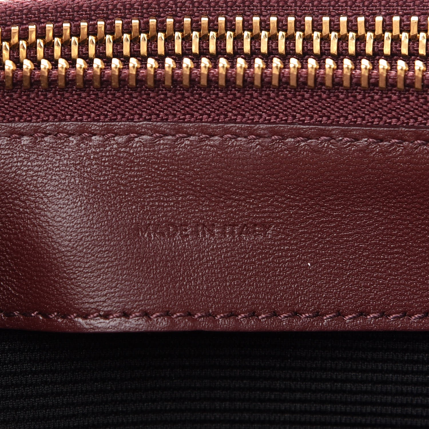 Celine Lambskin Large Trio Crossbody Bag Burgundy 7 of 9