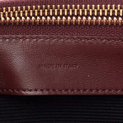 Celine Lambskin Large Trio Crossbody Bag Burgundy 7 of 9
