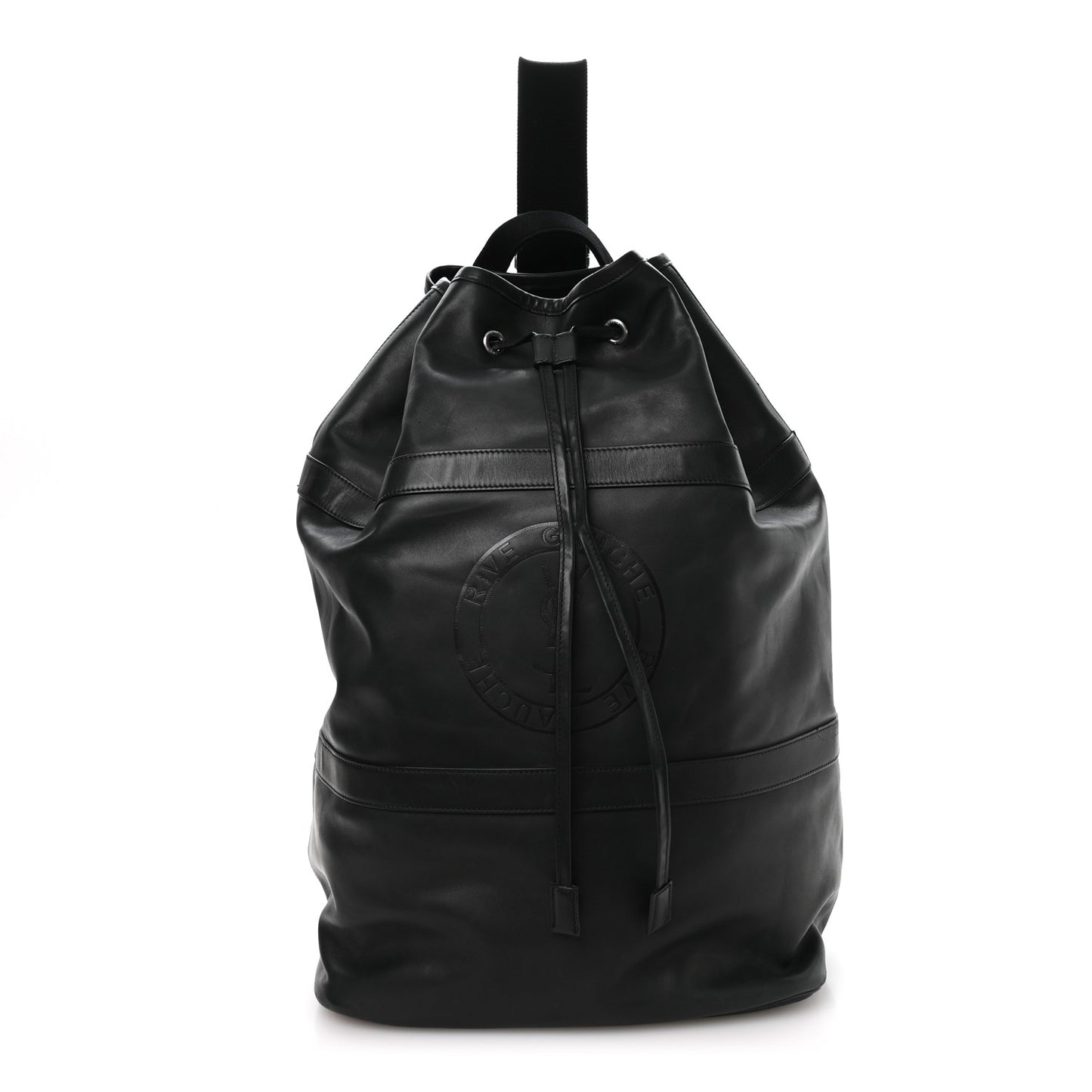 Calfskin Rive Gauche Sling Bag Black