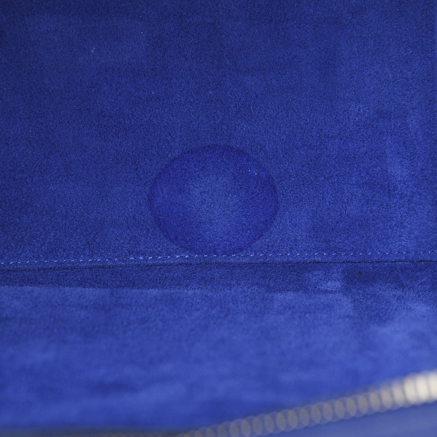 Drummed Calfskin Mini Luggage Indigo