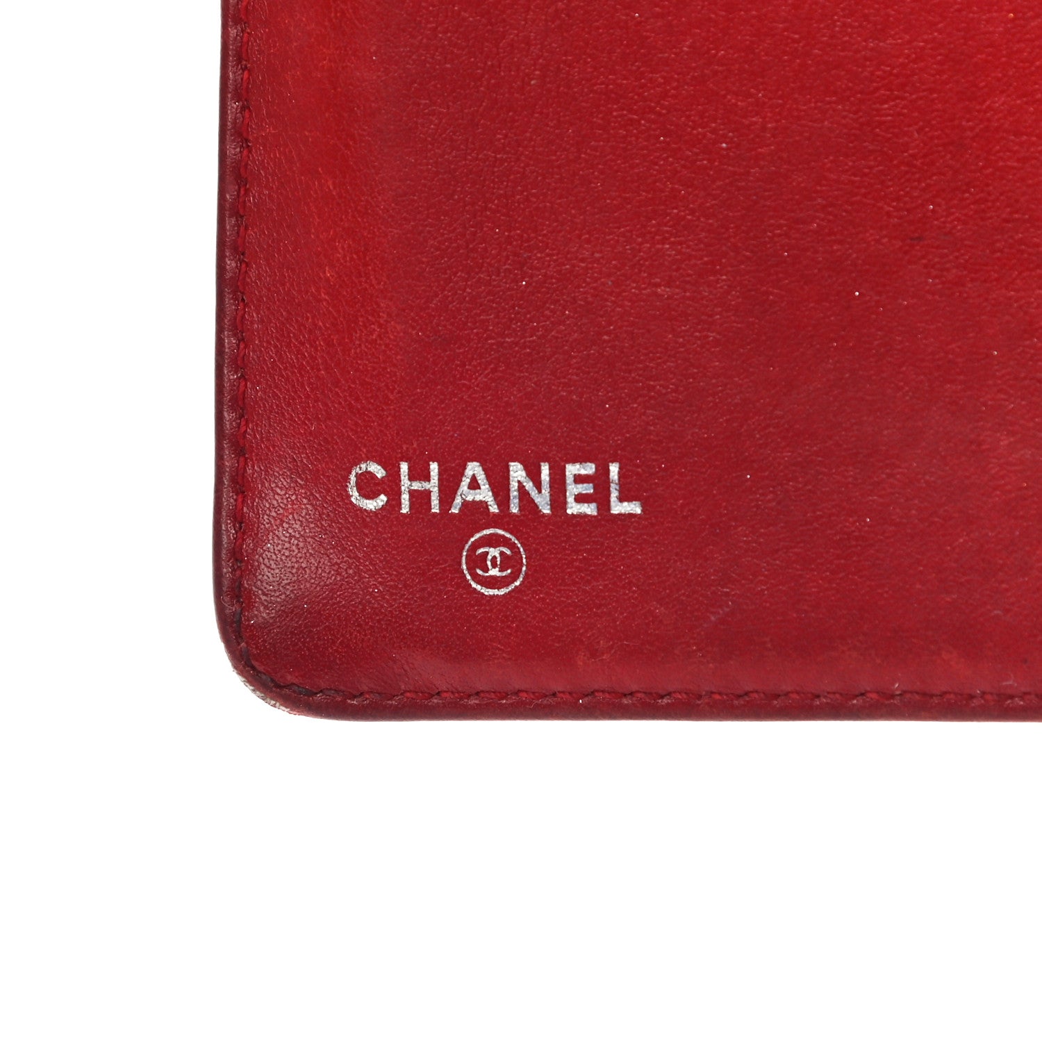 Chanel Patent Camellia Embossed Yen Wallet Red 6 of 24