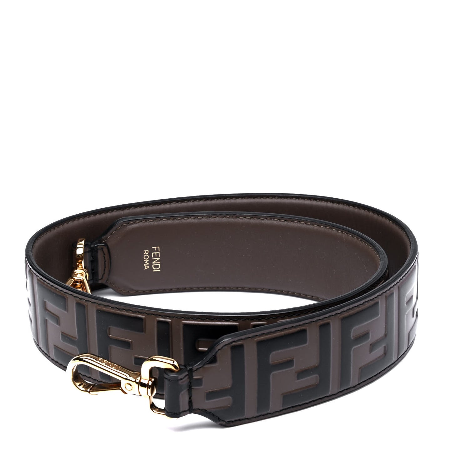 Vitello Century Bi-Color FF 1974 Embossed Strap You Maya Black