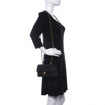 Chanel Caviar Quilted Mini Top Handle Rectangular Flap Black 2 of 12