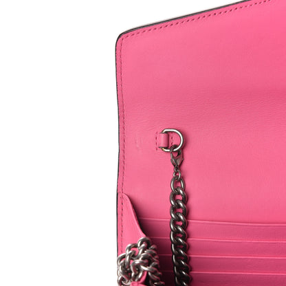 Gucci Suede Mini Dionysus Chain Wallet Pink Tropical Flower 12 of 16