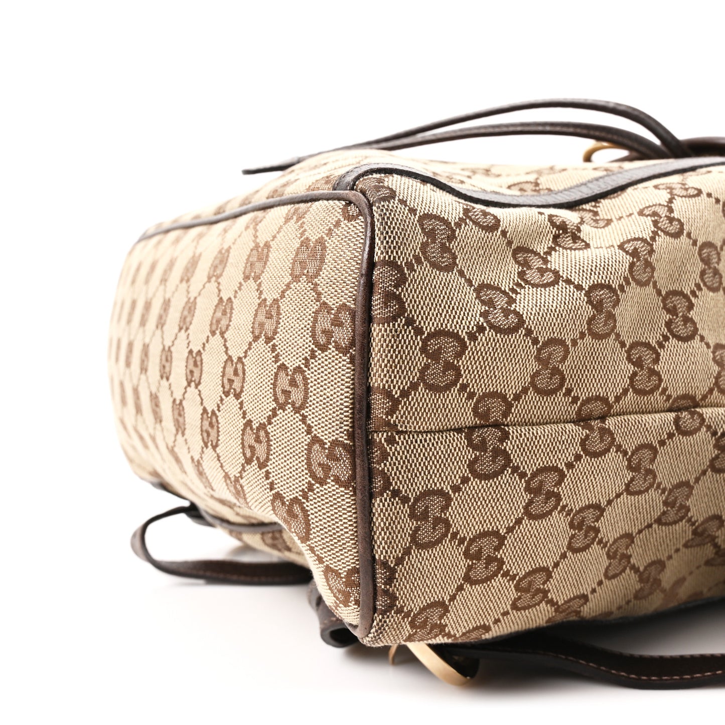 GG Monogram Flap Backpack Brown
