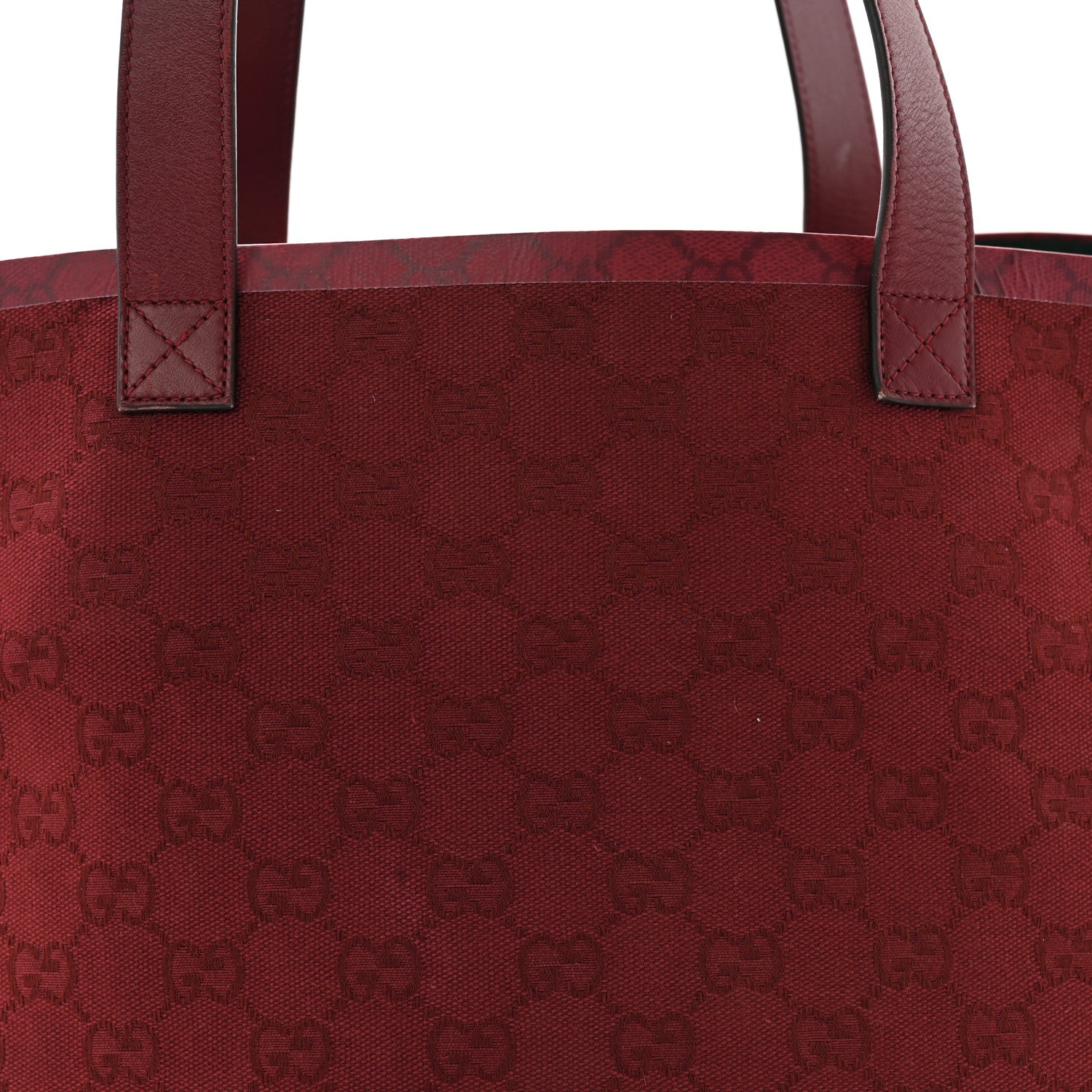 Gucci GG Supreme Monogram Medium Totissima Shopping Tote Rosso Ancora 8 of 11