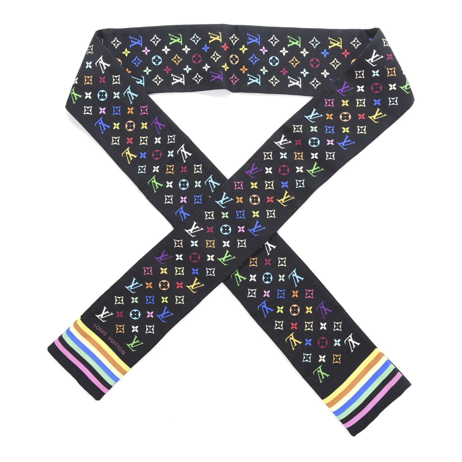 Louis Vuitton Silk Multicolor Bandeau Black 1 of 3