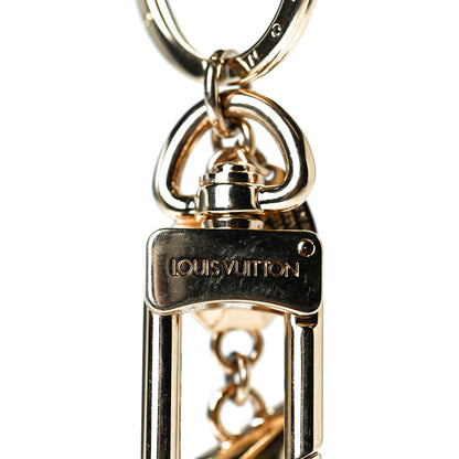 Louis Vuitton LV Facettes Bag Charm Key Holder Gold 3 of 5