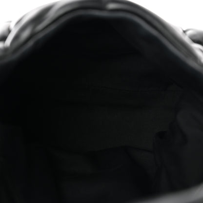 Saint Laurent Lambskin Quilted Monogram Monochrome Small Loulou Puffer Chain Satchel Black 5 of 10
