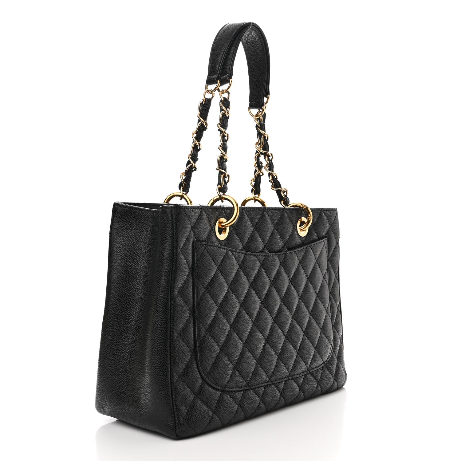 Chanel Caviar Quilted Grand Shopping Tote GST Black 3 of 11