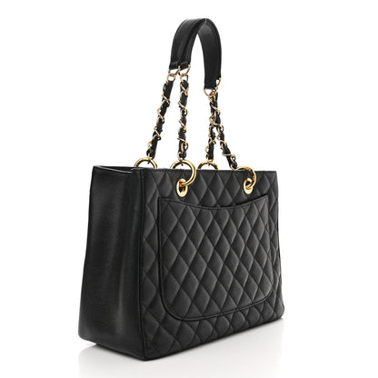 Chanel Caviar Quilted Grand Shopping Tote GST Black 3 of 11