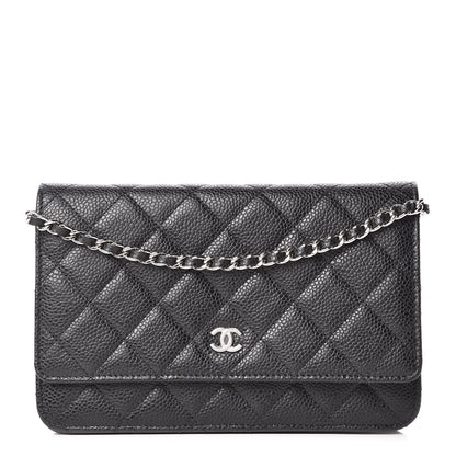Chanel Caviar Quilted Wallet On Chain WOC Black 1 of 10