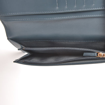 Chanel Caviar Quilted Boy Yen Wallet Blue 17 of 18