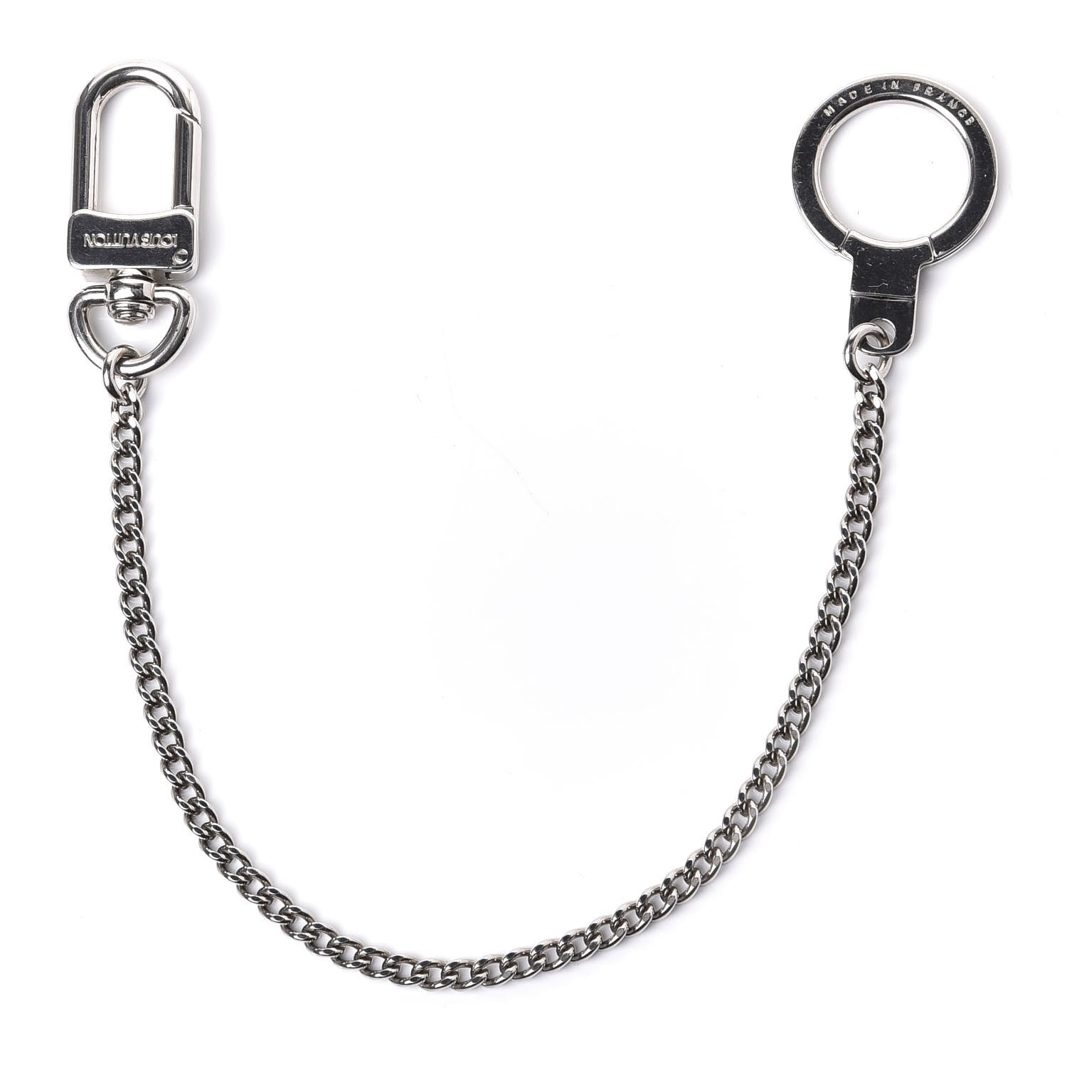 Louis Vuitton Pochette Extender Key Ring Chain Silver 1 of 4