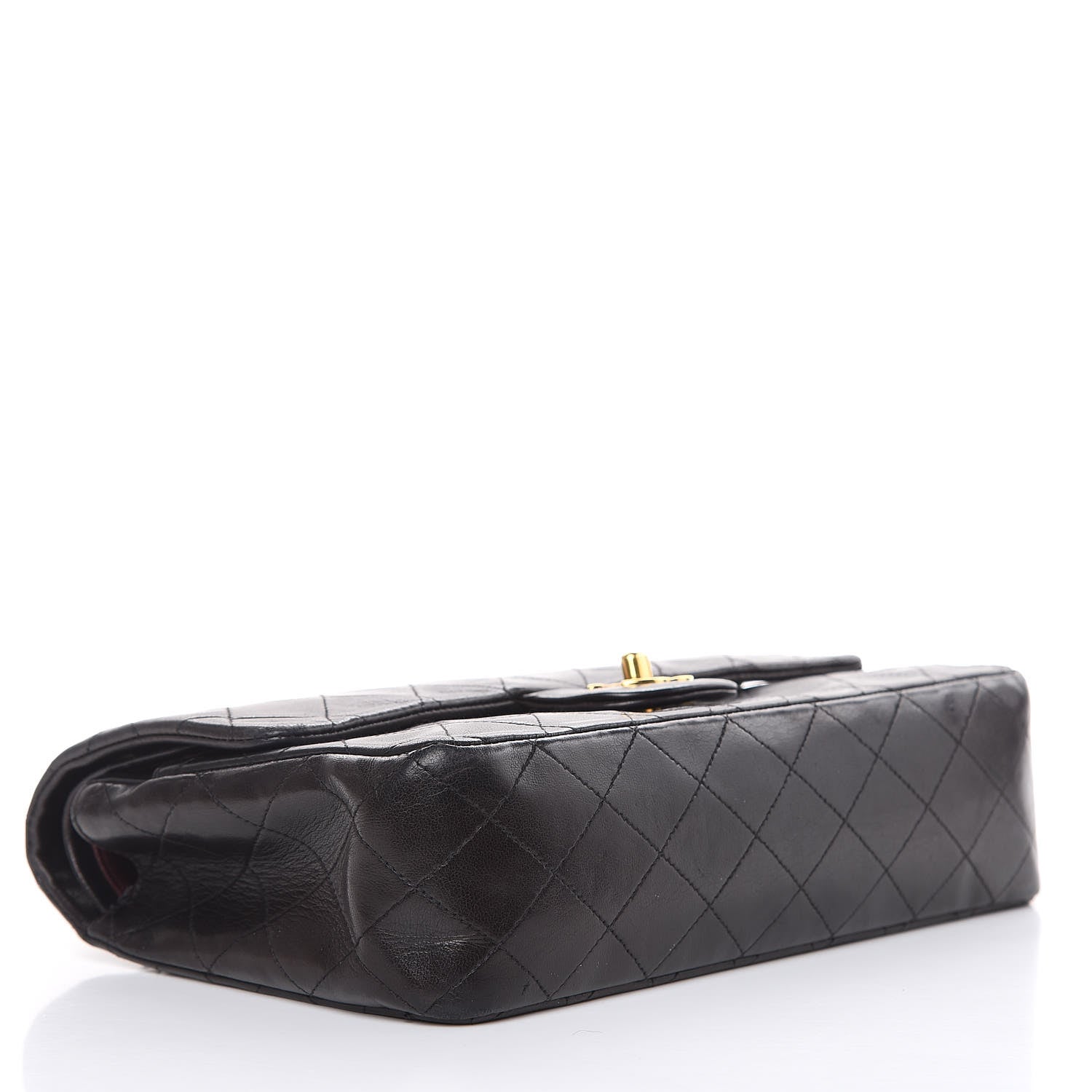 Chanel Lambskin Quilted Medium Double Flap Bag Black 4 of 20