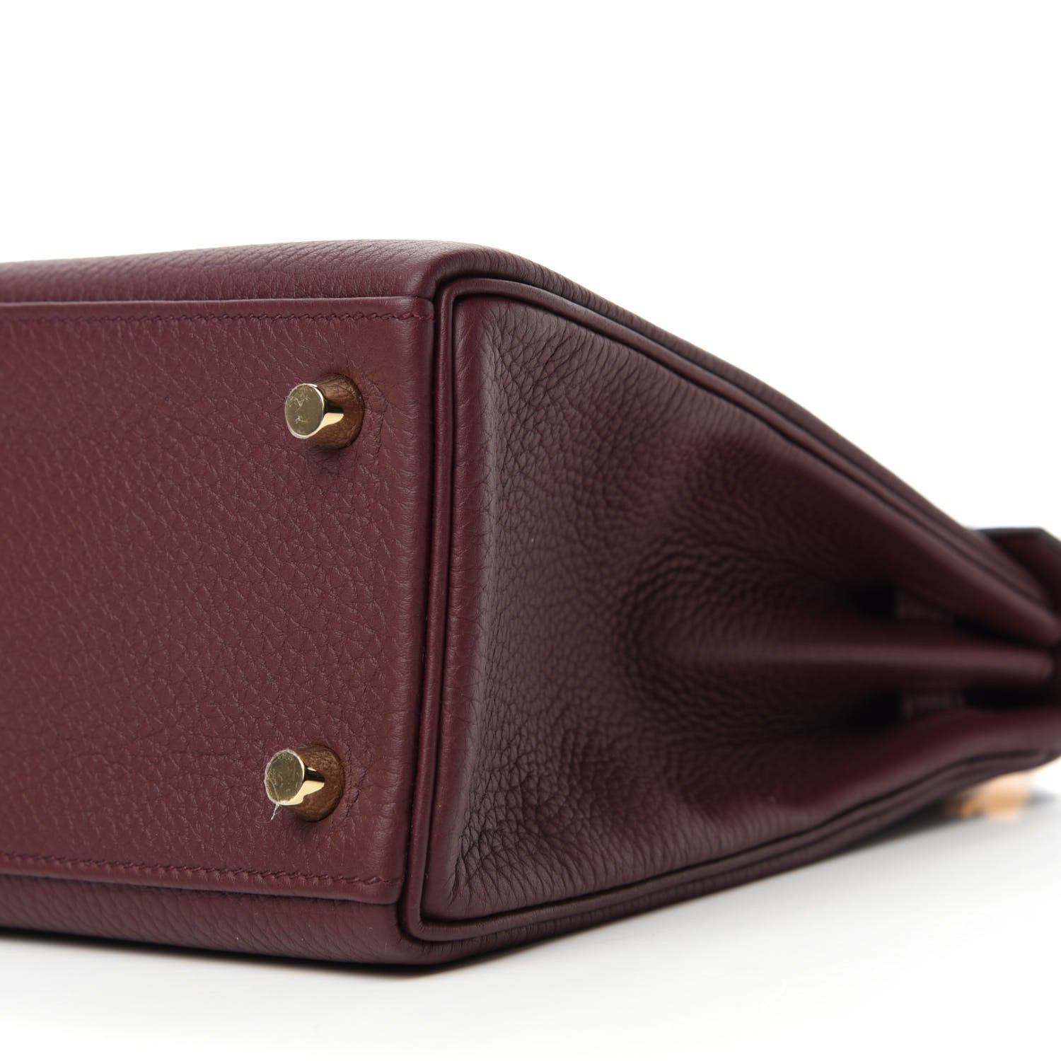 Hermes Togo Kelly Retourne 25 Bordeaux 7 of 11