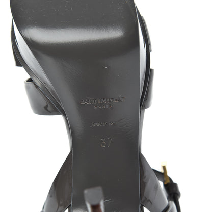 Saint Laurent Patent Tribute 75 Platform Sandals 37 Medium Grey 8 of 11