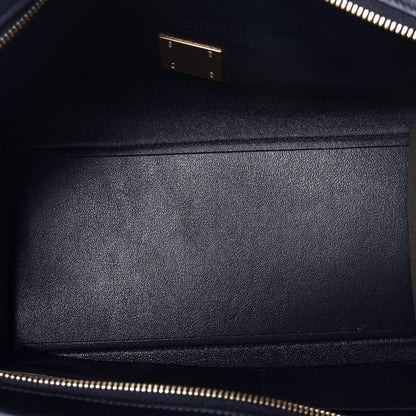Celine Smooth Calfskin Suede Small Tri-Color Cream Black Brown 6 of 9