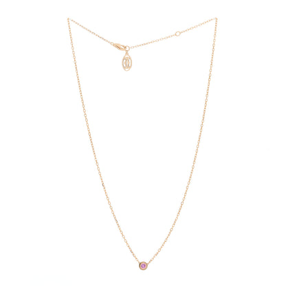 Cartier 18K Pink Gold Pink Sapphire D'Amour Pendant Necklace 3 of 5