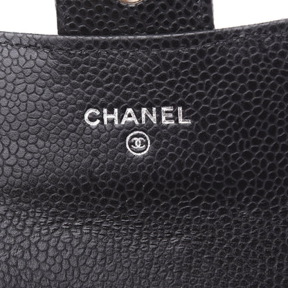 Chanel Caviar Quilted Flap Card Holder Wallet Black 6 of 9