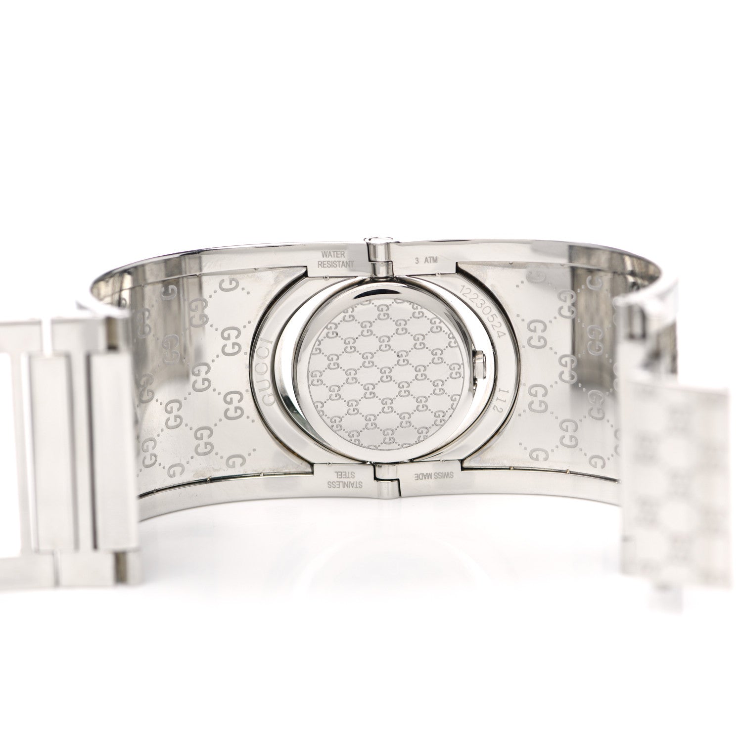 Gucci Stainless Steel Canvas 33mm Twirl Monogram Quartz Watch Brown 4 of 5