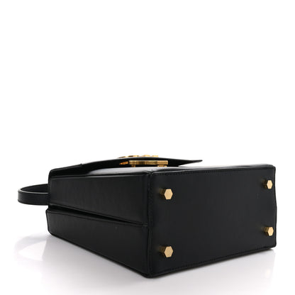 Off-White Calfskin Chunck Top Handle Bag Black 4 of 9