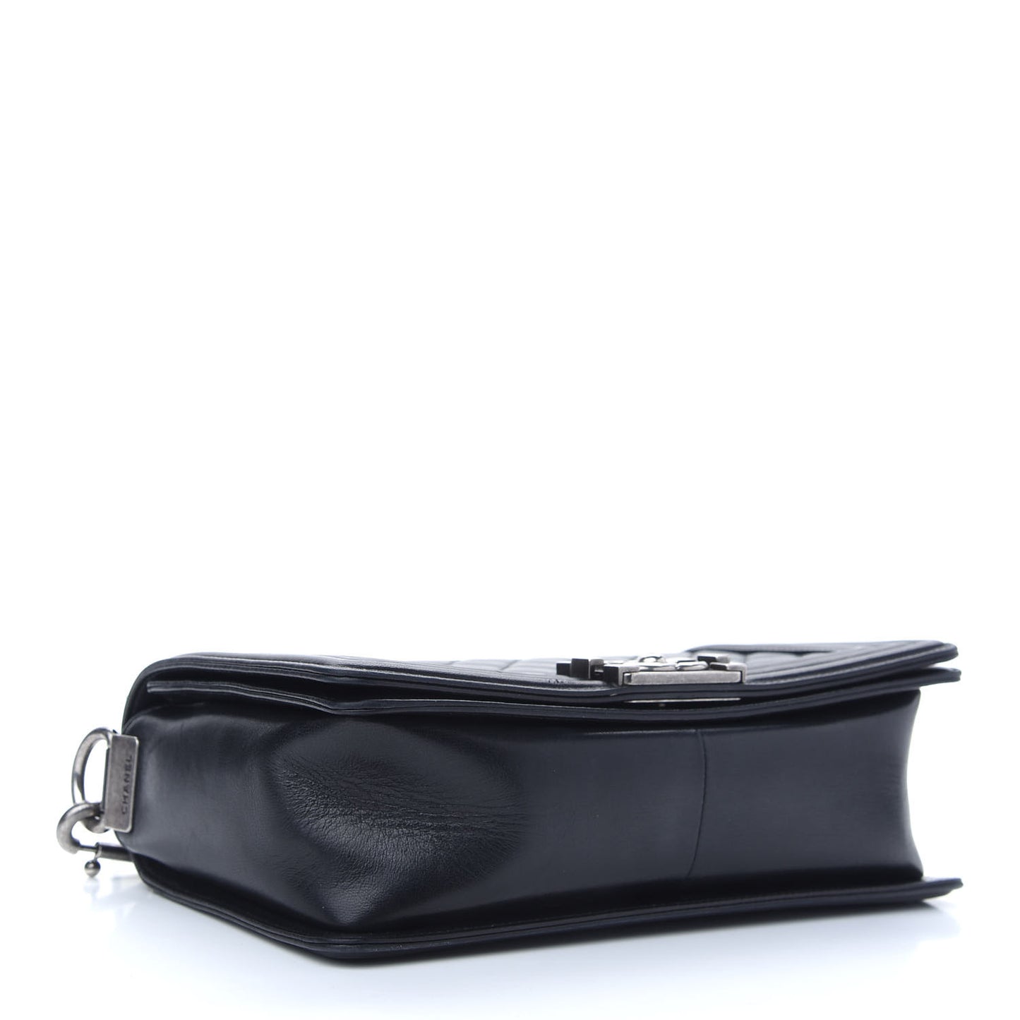 Lambskin Stingray Quilted Medium Boy Flap Black