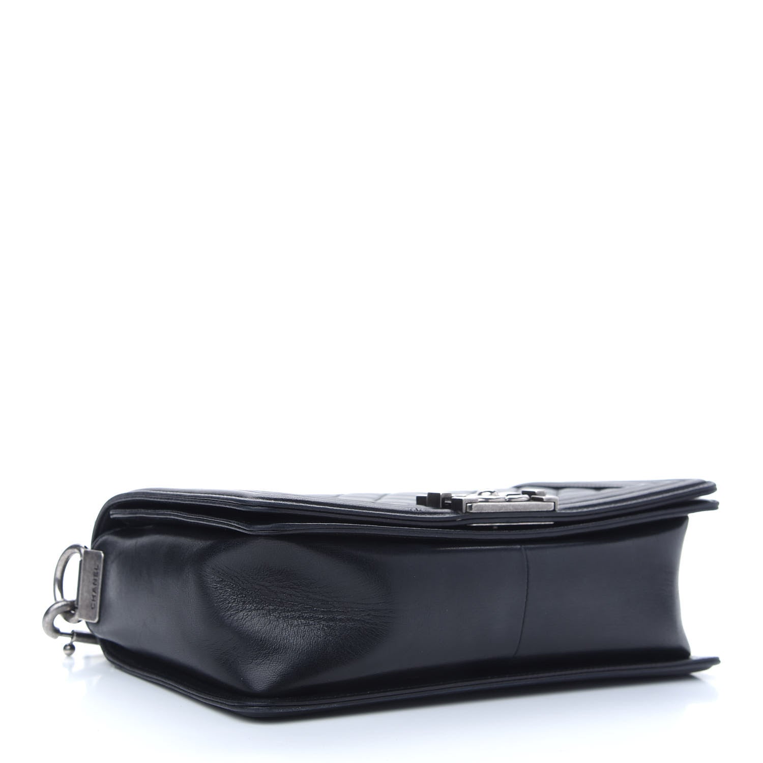 Chanel Lambskin Stingray Quilted Medium Boy Flap Black 3 of 8