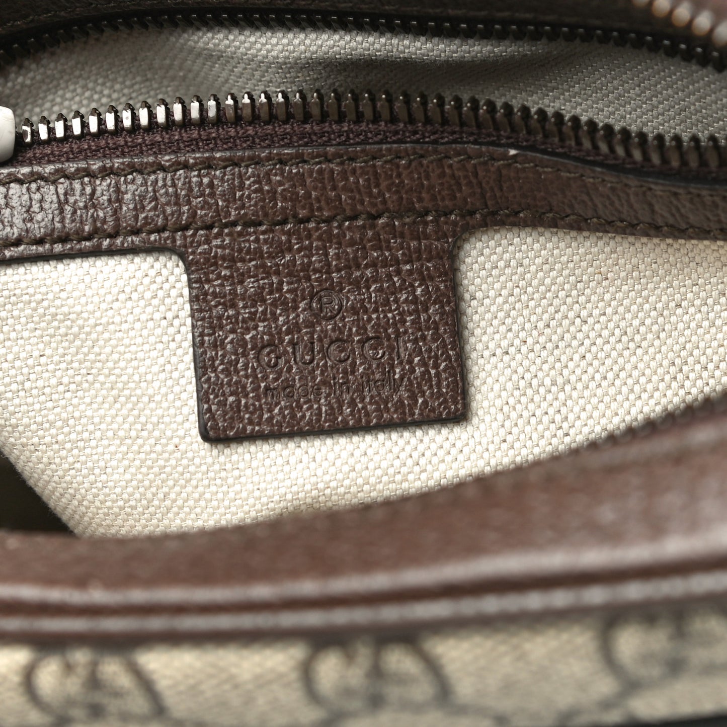 GG Supreme Monogram Web Small Ophidia Messenger Bag Brown