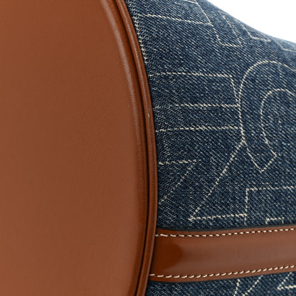 Celine Denim Calfskin Logo Bucket 16 Bag Blue 15 of 15
