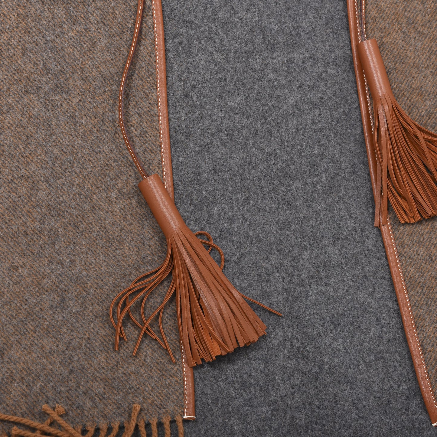 Wool Cashmere Bivouac Poncho Gold