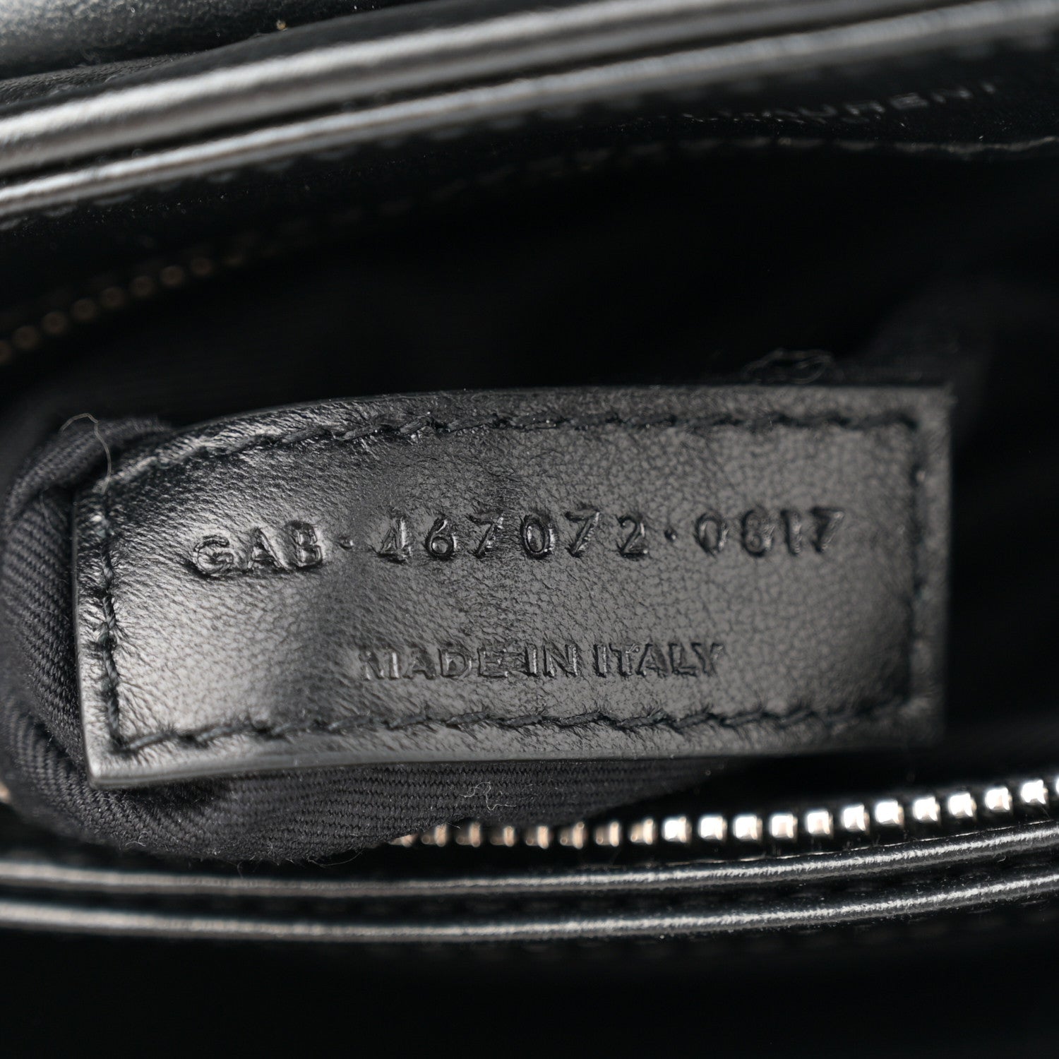 Saint Laurent Calfskin Y Quilted Monogram Toy Loulou Crossbody Bag Black 7 of 12