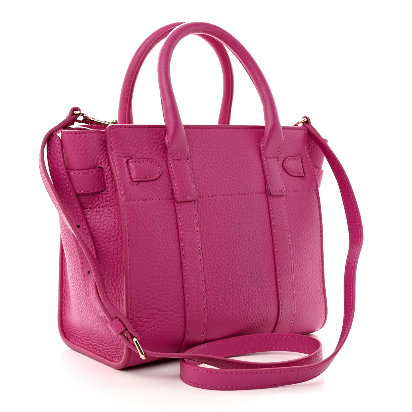 Small Classic Grain Mini Zipped Bayswater Pink