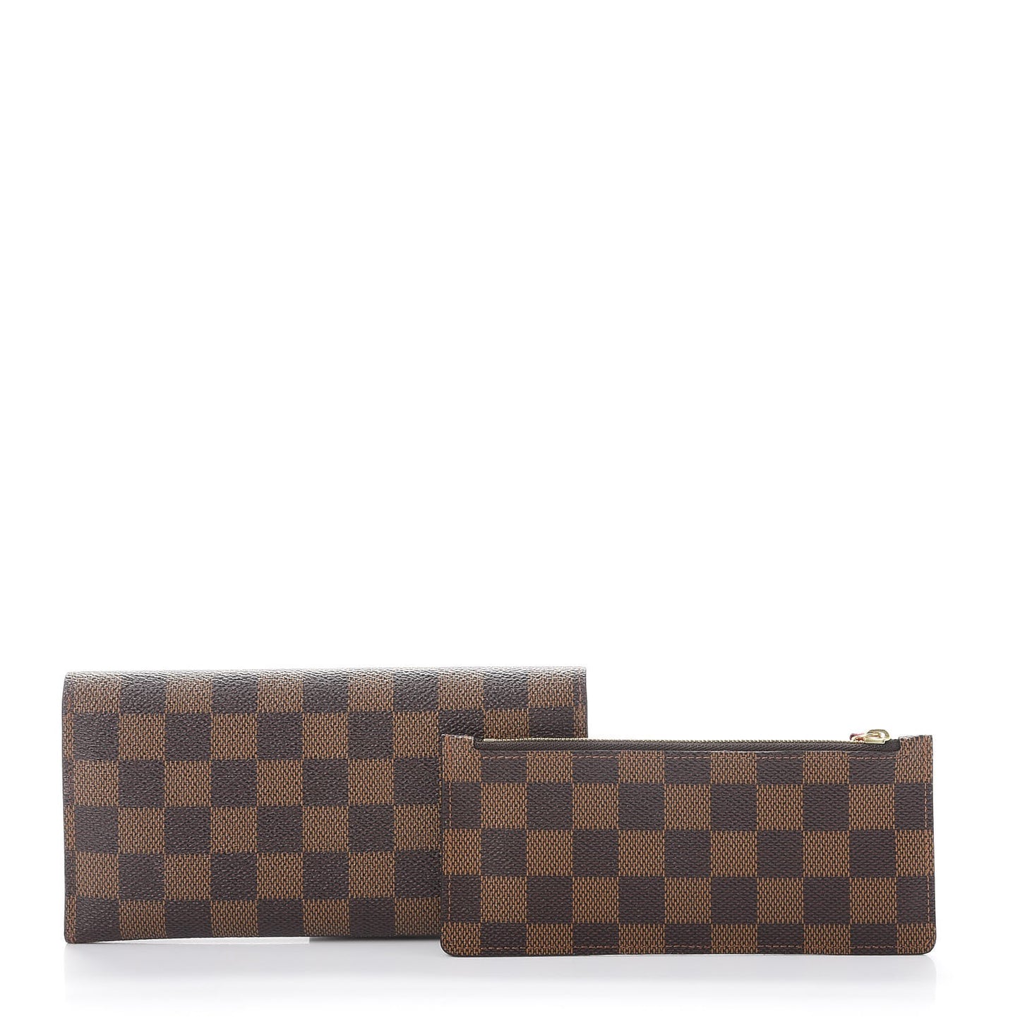Damier Ebene Josephine Wallet Red