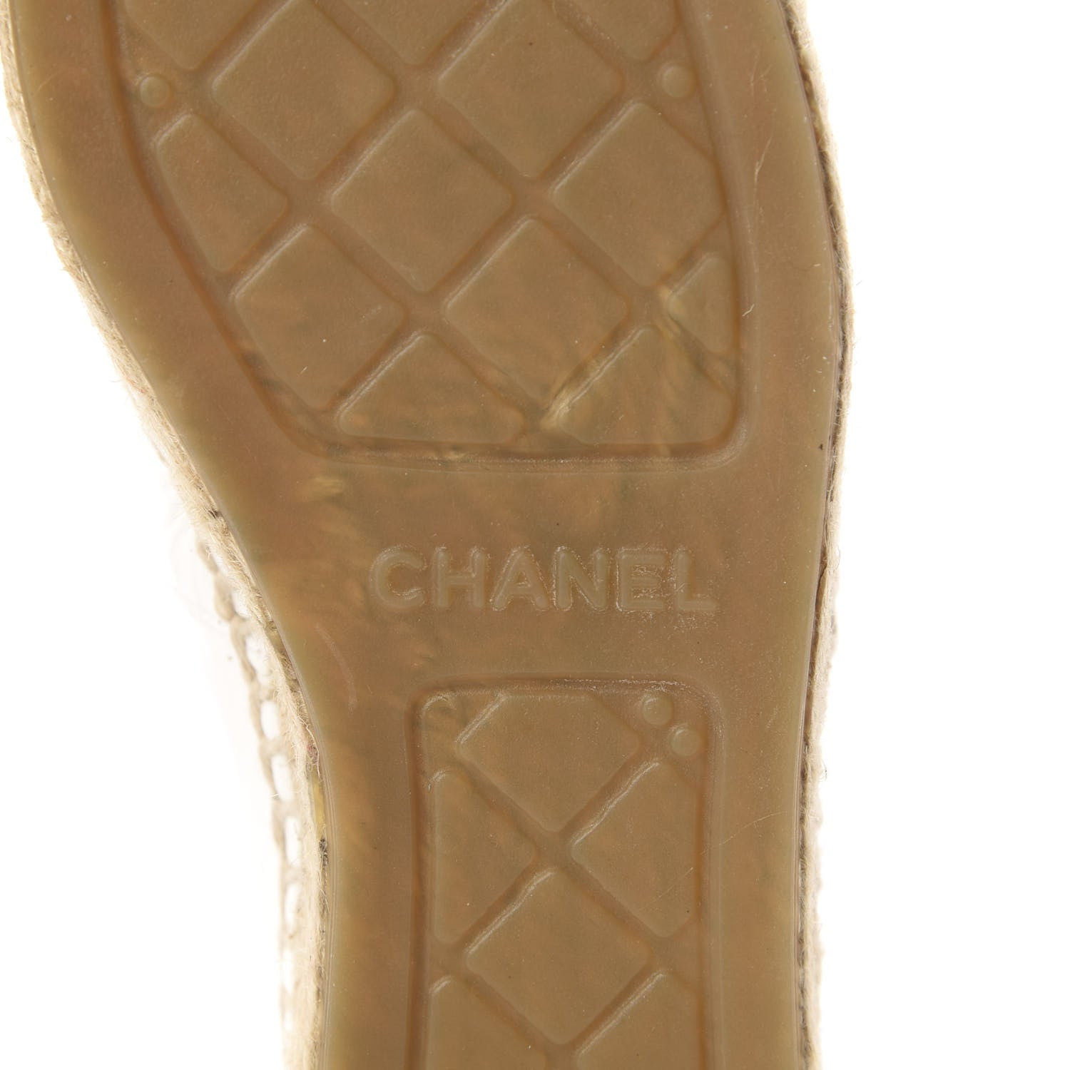 Chanel Patent Calfskin Crystal CC Espadrilles 36 White Black 9 of 12