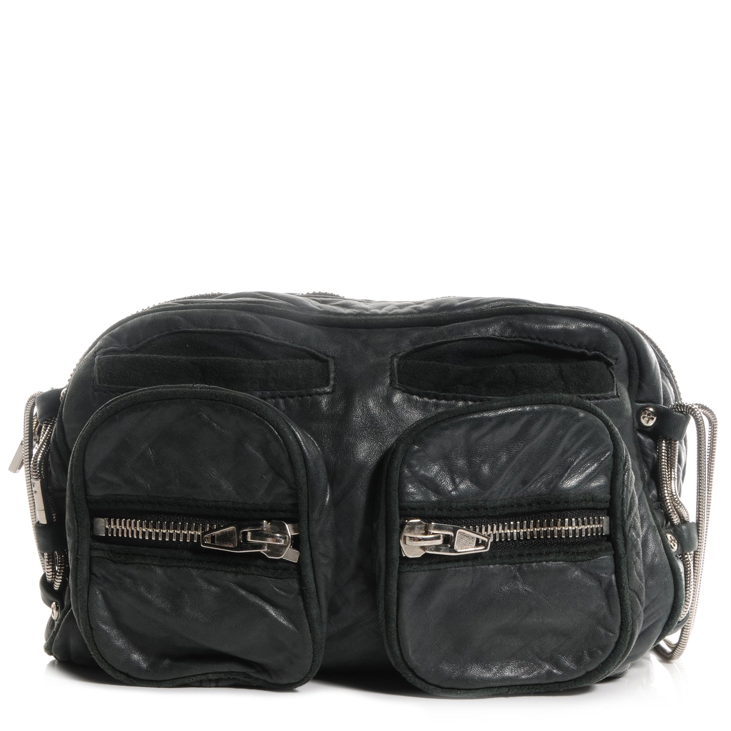 Washed Lambskin Brenda Chain Black