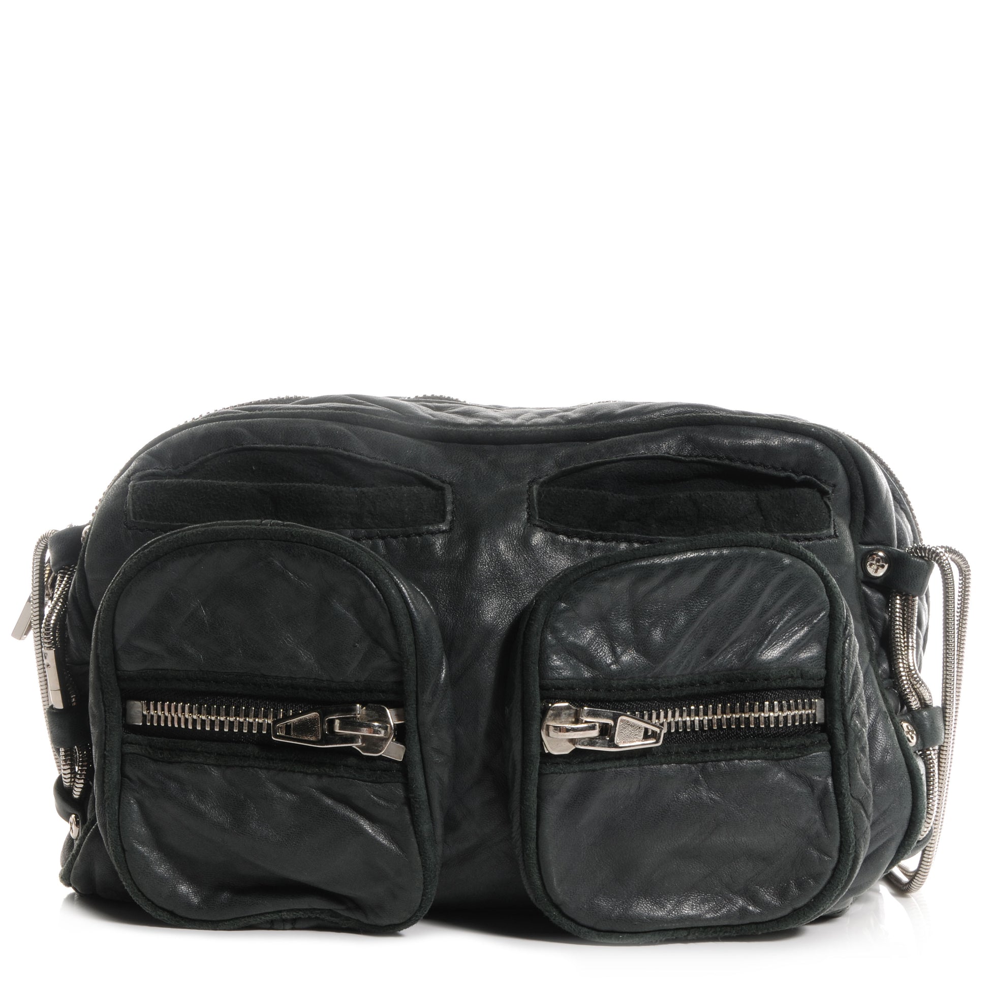 Alexander Wang Washed Lambskin Brenda Chain Black 1 of 6