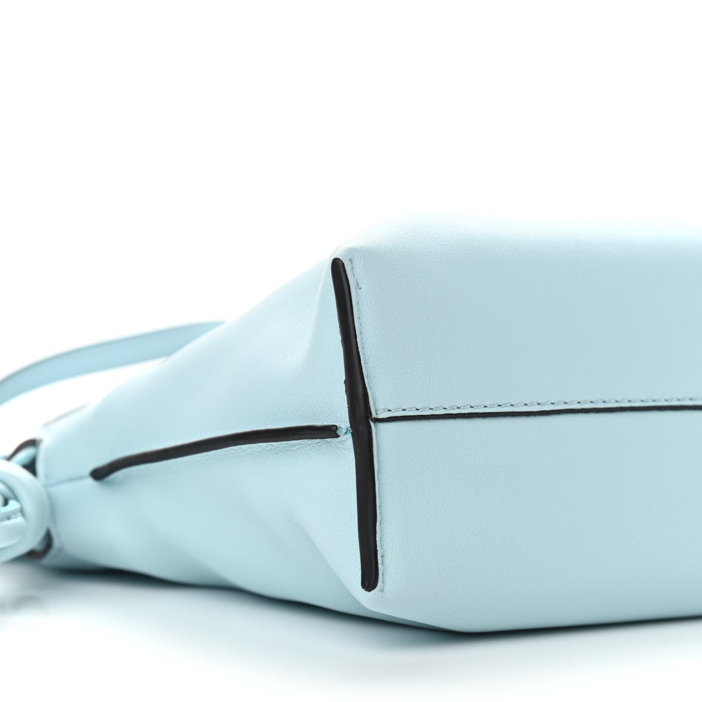 Calfskin Flamenco Knot Bag Crystal Blue