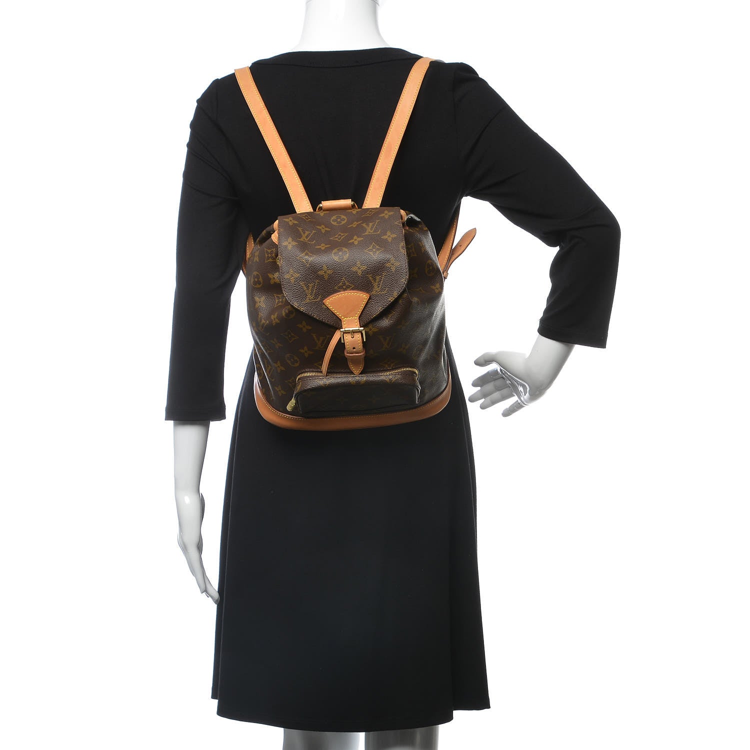 Louis Vuitton Monogram Montsouris MM Backpack 2 of 9