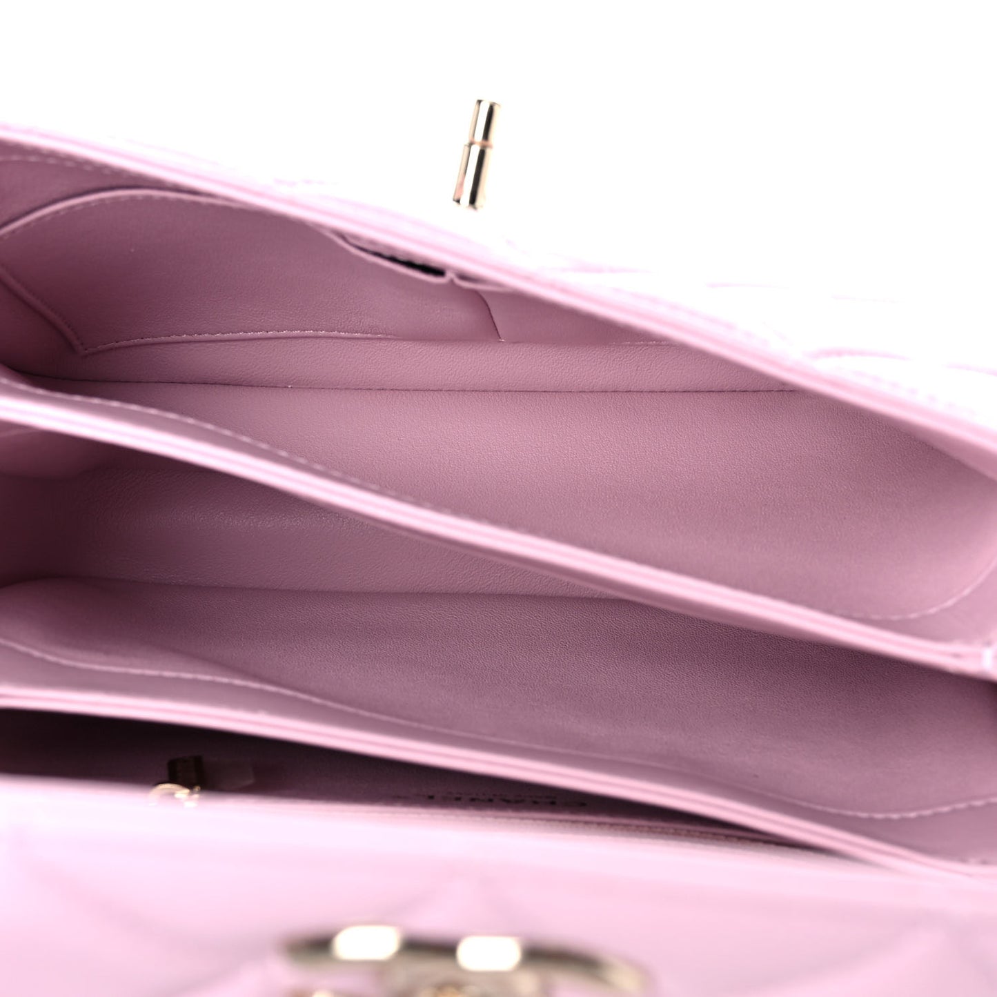 Lambskin Quilted Small Trendy CC Flap Dual Handle Bag Light Pink