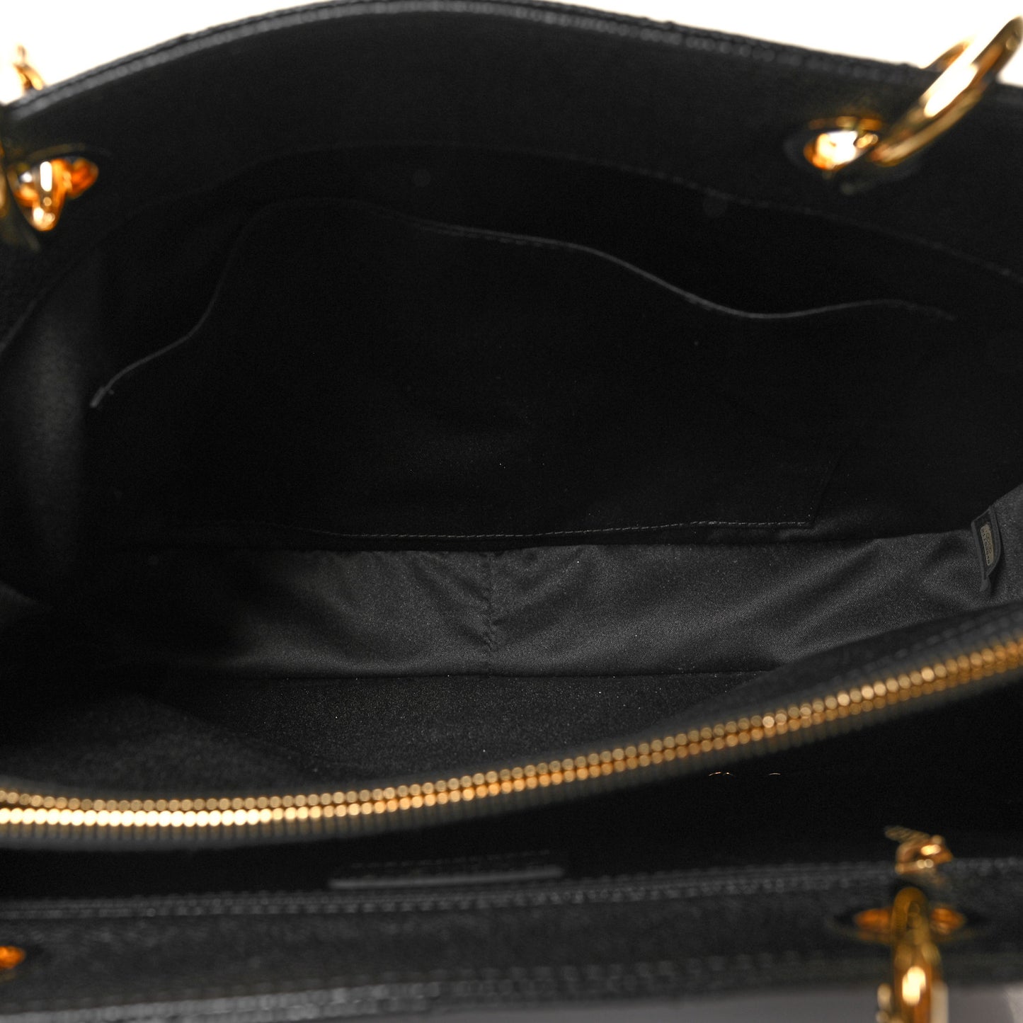 Caviar Quilted Grand Shopping Tote GST Black
