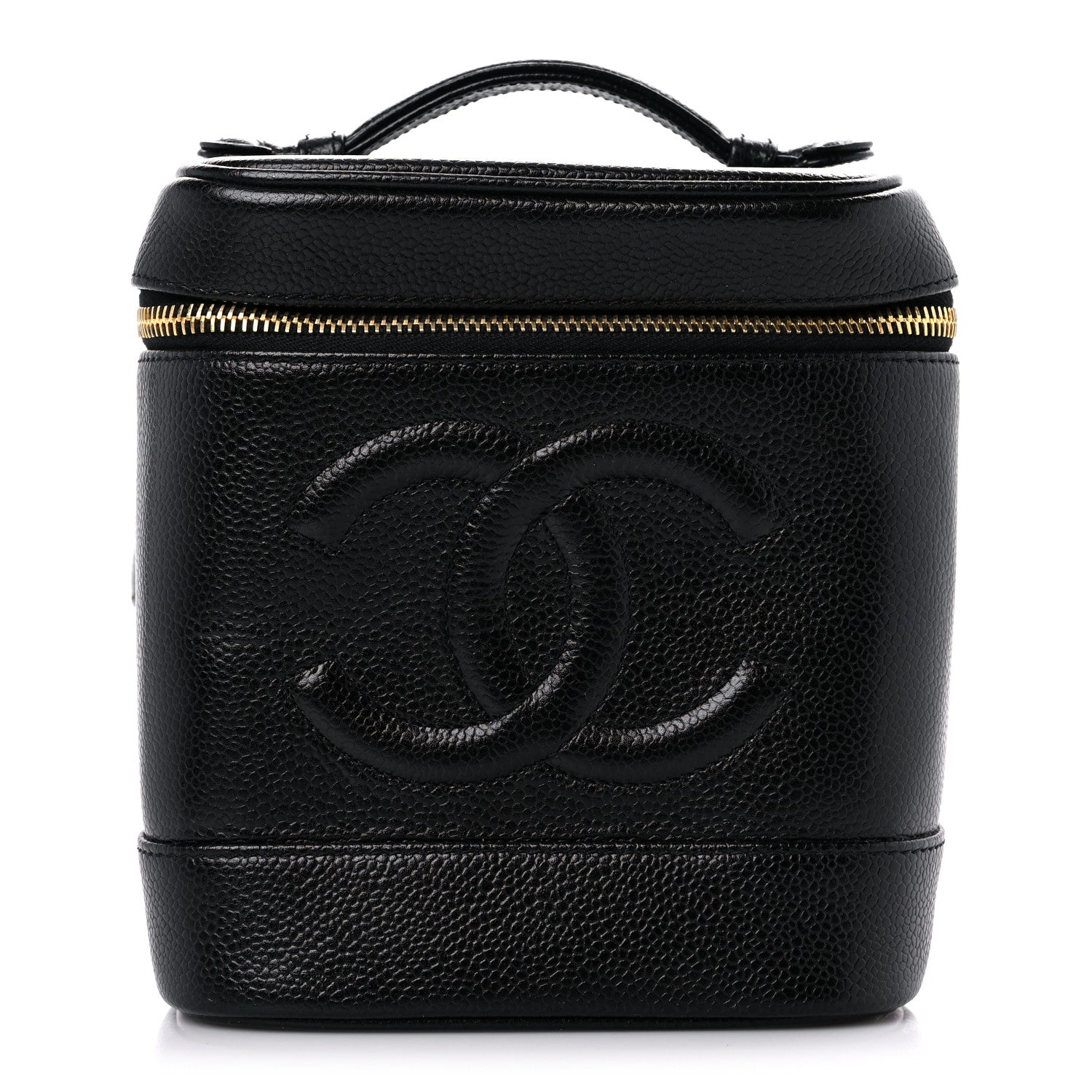 Chanel Caviar Vanity Cosmetic Case Black 1 of 9