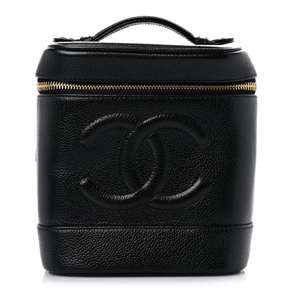 Chanel Caviar Vanity Cosmetic Case Black 1 of 9