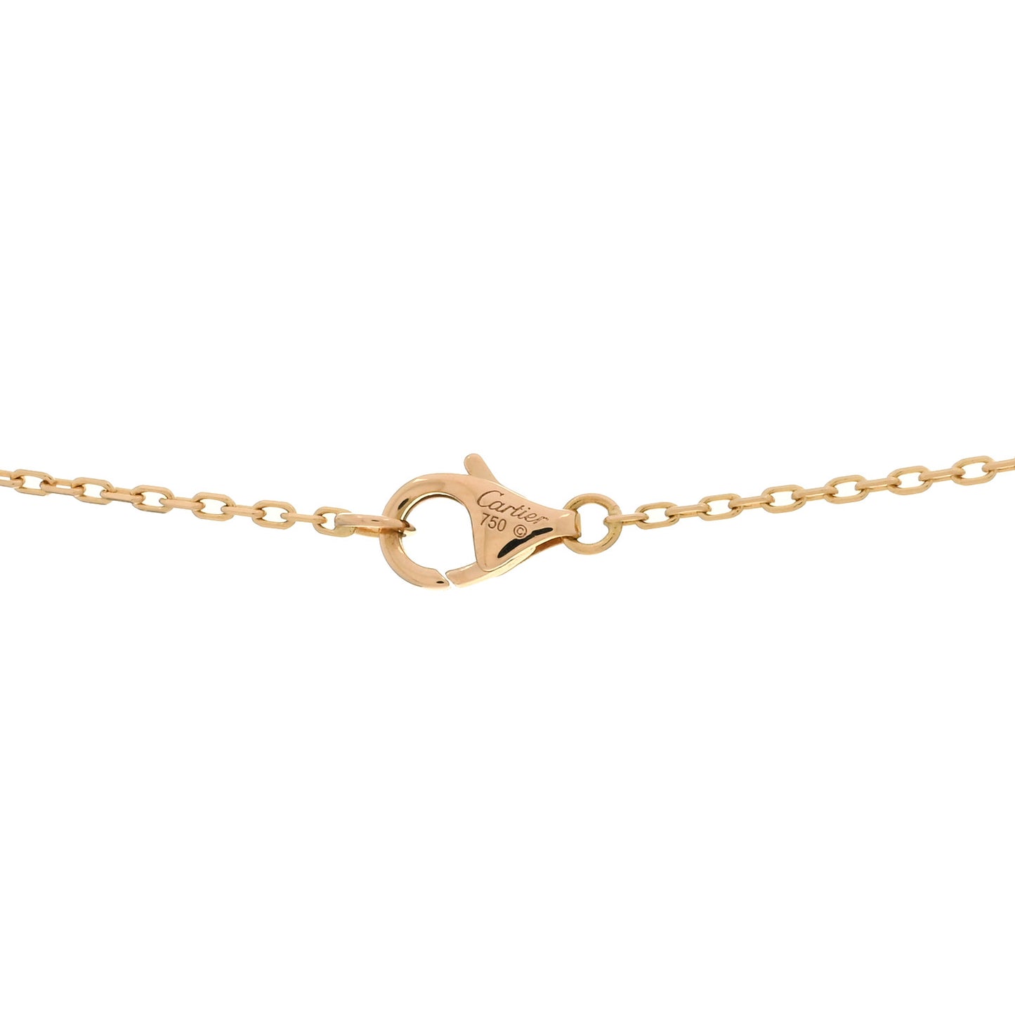 18K Pink Yellow White Gold Trinity Heart Necklace
