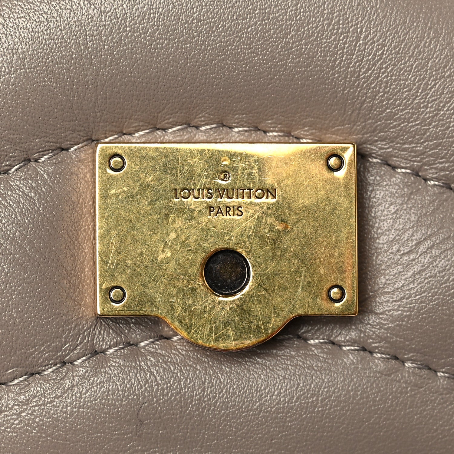 Louis Vuitton Calfskin LV New Wave Chain Bag Taupe 8 of 8