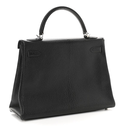 Hermes Chevre De Coromandel Kelly Retourne 28 Black 3 of 10