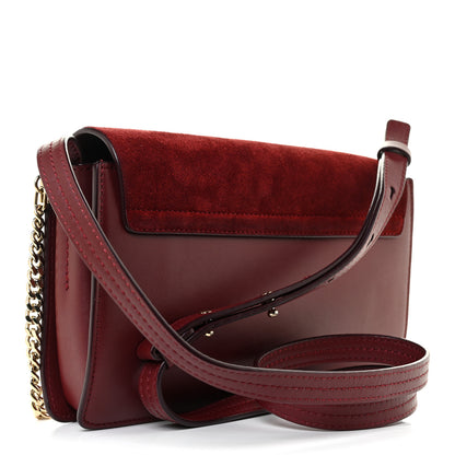 Chloe Suede Calfskin Small Faye Shoulder Bag Plum Purple 3 of 15