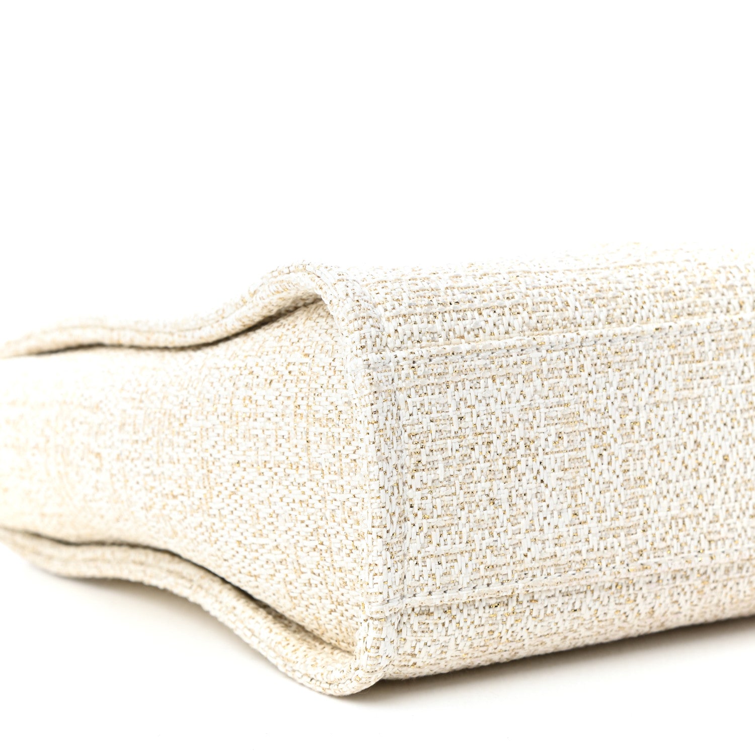 Chanel Lurex Boucle Mini Deauville Tote White 8 of 10