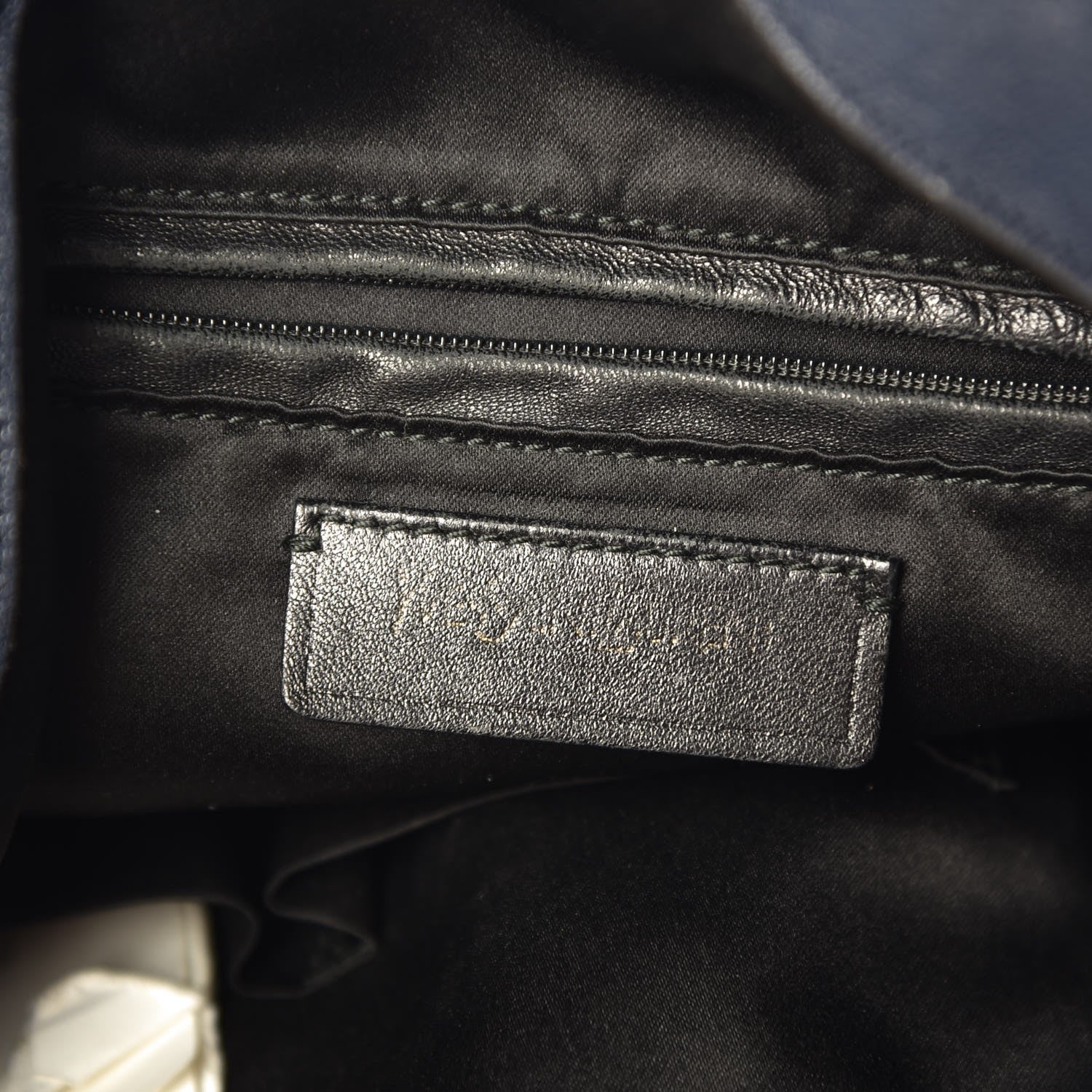 Saint Laurent Goatskin Large Roady Hobo Navy 6 of 12