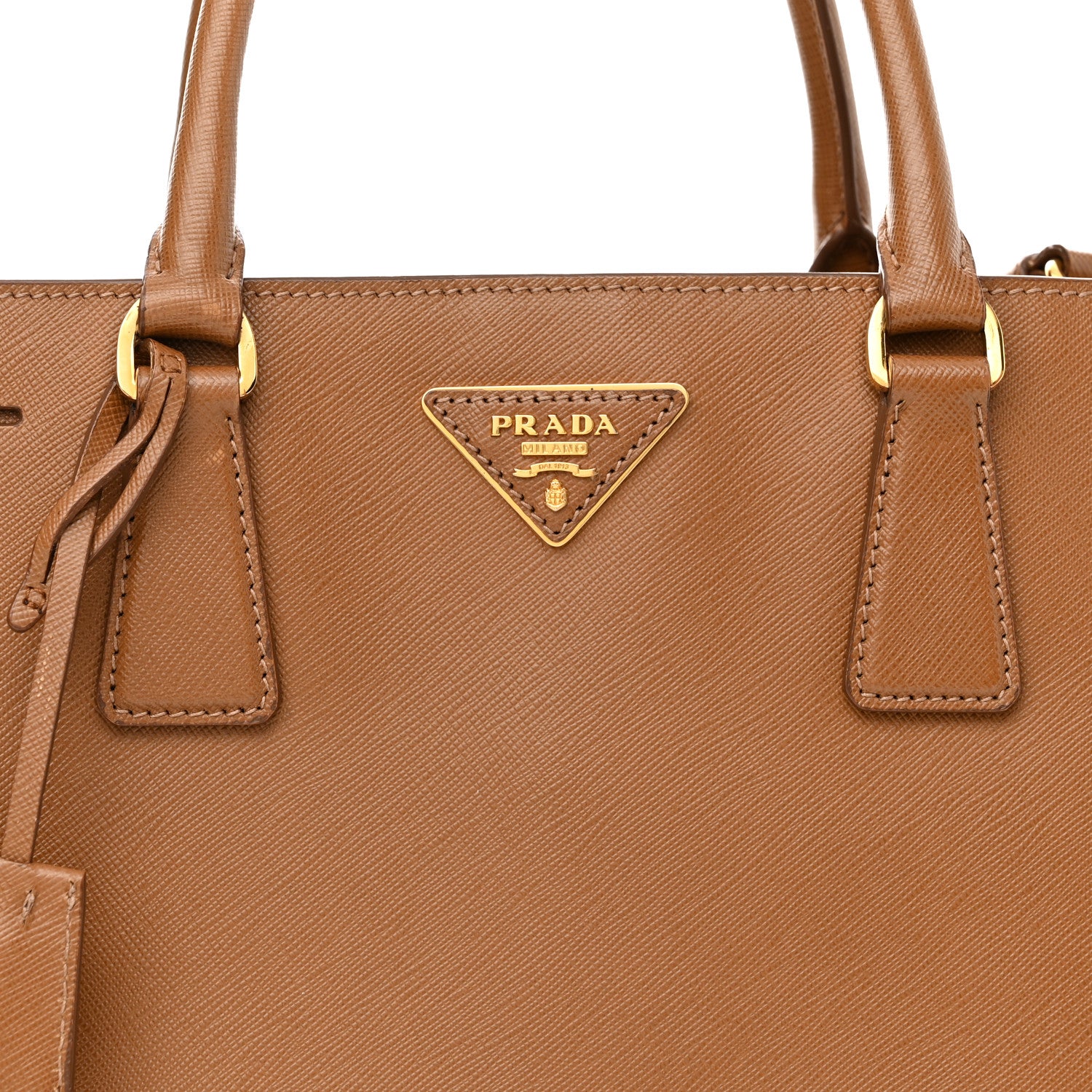 Prada Saffiano Lux Medium Tote Caramel 7 of 9